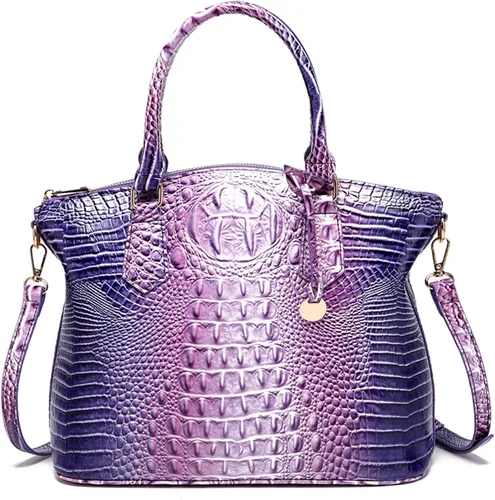 Miniatura 24 de Makcr Joacbv Bolso Satchel para Mujer Bolso Bandolera Largo Elegante Bolso Tote Asa Superior Cuero Vegano Bolsos de Mano para Damas Patrón en Relieve