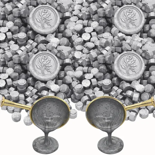 Miniatura 19 de 600 cuentas de cera amarilla, pellets de cera de sellado premium para sellos de sellos, invitación de boda, sobre de cartas, decoraciones de Amarillo