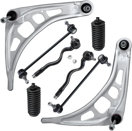 Miniatura 178 de Detroit Axle - Kit de brazos de control de extremo delantero de 8 piezas para Dodge Dakota 00-04, Durango 00-03, 4 brazos de control superior e