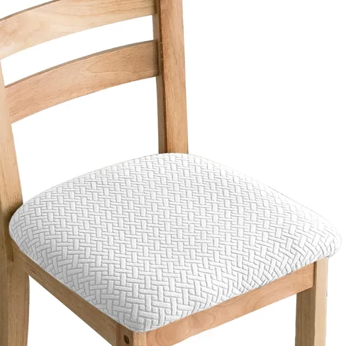 Miniatura 17 de Fundas elásticas para sillas de comedor, fundas protectoras extraíbles para sillas de cocina, fundas protectoras para comedor, hotel Gris y verde