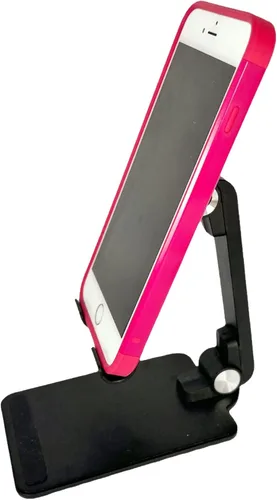Miniatura 4 de JBGold Soporte para teléfono celular, totalmente plegable, ajustable, color negro