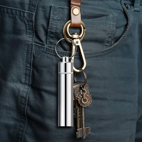 Miniatura 5 de Juego de 12 palillos de dientes de metal reutilizables de acero inoxidable con soporte para picnic al aire libre, camping, viajes, suministros