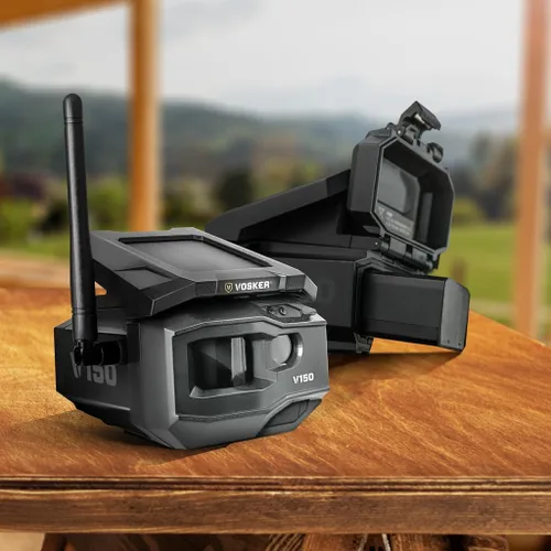 Miniatura 3 de Vosker V150 Paquete Doble Cámara de Seguridad para Exteriores a Energía Solar LTE Celular Cámara Inalámbrica de Captura de Fotos Activada por