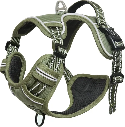 Miniatura 6 de Arnés para Perro HEELE, Arnés para Perros Pequeños, Medianos y Grandes sin Tirones Ajustable Acolchado Reflectante con Asa para Caminar y Entrenar