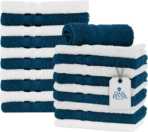 Miniatura 101 de DAN RIVER Paquete de 6 toallas de mano de alta calidad (16 x 28 pulgadas), 100% algodón, ultra suaves, ligeras, altamente absorbentes, para baño