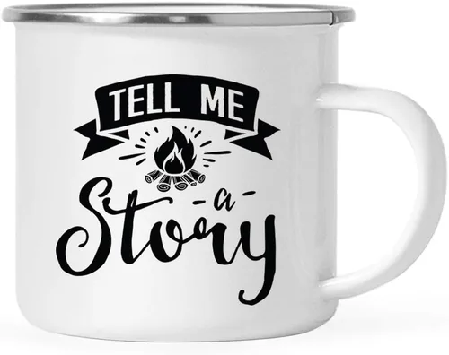 Miniatura 21 de Andaz Press Taza de café de acero inoxidable de 11 onzas, regalo de «And So The Adventure Begins», 1 paquete, cumpleaños, Navidad, exteriores, boda