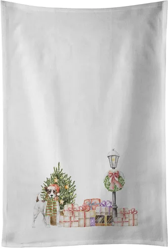 Miniatura 49 de Caroline's Treasures CK8100WTKT - Juego de 2 toallas de cocina con diseño de bulldog francés con diseño de país de las maravillas navideñas