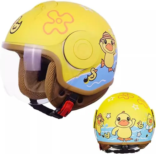 Miniatura 11 de Koliyn - Casco de motocicleta para niños aprobado por el Departamento de Transporte (DOT) - Casco medio para niños de 2 a 14 años - Niños y niñas