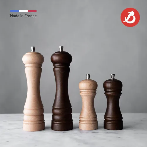 Miniatura 4 de de Buyer JAVA - Molinillo de pimienta, oscuro, 5.5 pulgadas, acero inoxidable y madera de haya, incluye perilla para ajustar el tamaño de molienda