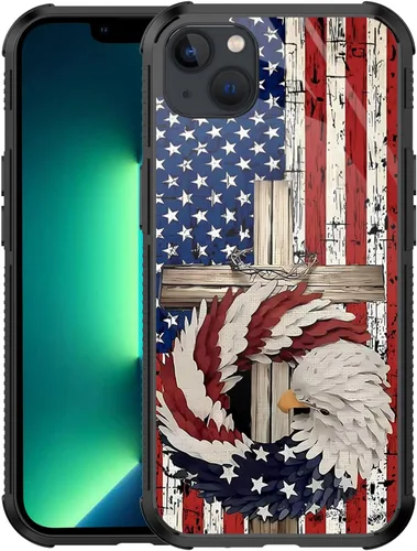 Miniatura 30 de Funda con diseño de ciervo y bandera estadounidense para iPhone 11 Pro Max - Funda protectora de poliuretano termoplástico resistente, antiarañazos