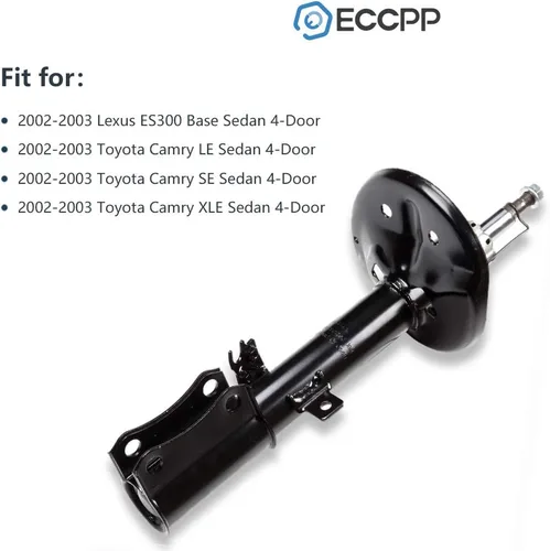 Miniatura 4 de ECCPP - Juego de 4 amortiguadores de amortiguadores para Lexus ES300 2002-2003 para Toyota Camry compatible con 334338 334339 334340 334340 334341