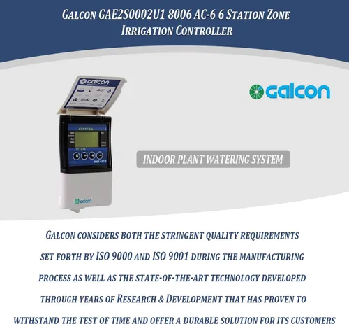 Miniatura 8 de Galcon GAE2S0002U1 8006 AC-6 Controlador de riego de zona de estación de 6 estaciones Aspersor automático, temporizador diario/cíclico, sistema