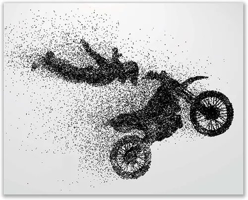 Miniatura 8 de Summit Designs Motocross - Regalos de motocross, decoración para pared de dormitorio, carteles para pared, decoración de motocross, arte, arte