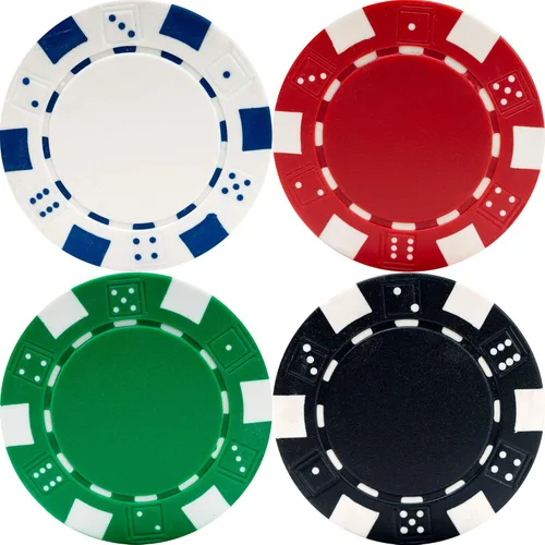 Miniatura 3 de Juego de fichas de póquer para Texas Holdem, Blackjack, juego con estuche de transporte, tarjetas, botones y 500 fichas de casino estilo dados