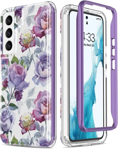 Miniatura 13 de Esdot Funda para Samsung Galaxy S22, Grado Militar Aprobada en Prueba de Caída de 21 pies, Cubierta Resistente con Diseños de Moda para Mujeres