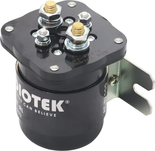Miniatura 2 de Audiotek Relé de 200 amperios 12 V solenoide Relé de batería y relé blanco Rodgers de alta corriente relé de arranque de 4 pines SPST, ideal