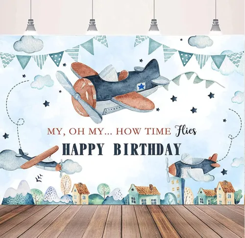 Miniatura 2 de Telón de fondo de viaje que espera la aventura para niño de primer cumpleaños, baby shower, decoración de fiesta, pancarta de aventura comienza