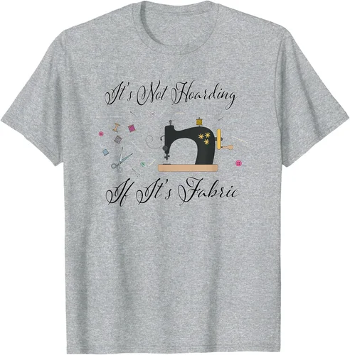 Miniatura 57 de It's Not Hoarding If Its - Camiseta de costura para acolchado, Blanco, S