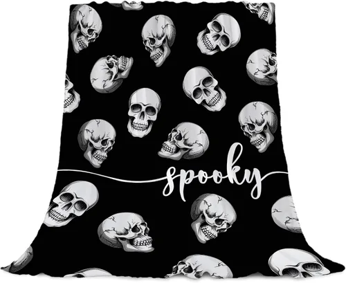 Miniatura 11 de YeeJu Manta de Halloween con diseño de calabaza y gato negro, manta de bebé pequeña para regazo, bebé, bebé, cuna, carriola, acogedora, suave