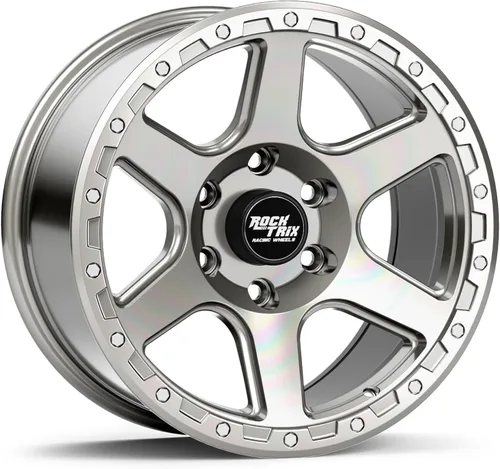 Miniatura 9 de RockTrix RT112 rueda de 17 pulgadas compatible con Ford F150 2009-2021 (todas las versiones incluyendo Raptor) patrón de pernos de 6 x 135, 17 x 9