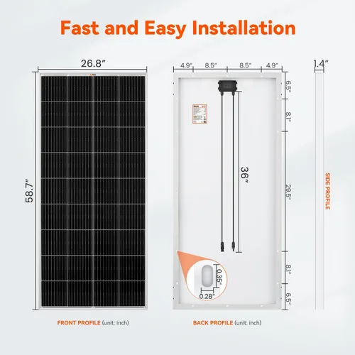 Miniatura 2 de RICH SOLAR Kit solar premium de 400 vatios – Paquete de 2 paneles de 200 W, controlador de carga MPPT de 40 A, soportes Z de montaje, kit