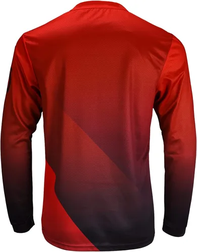 Miniatura 2 de Camisetas de ciclismo de montaña para hombre, manga larga, MTB Off-Road Motocross Jersey de secado rápido y absorbe la humedad
