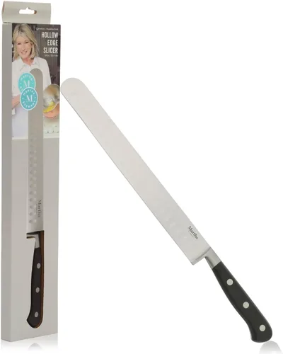 Miniatura 11 de Martha Stewart Carverton Juego de 15 cuchillos de cocina de acero inoxidable de alto carbono con mango forjado de ABS triple remache y bloque