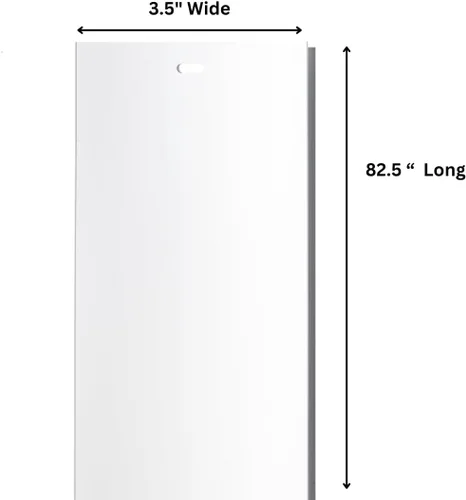 Miniatura 3 de Lamas de repuesto para persianas verticales blancas, para puertas y ventanas. Reemplazo estándar fácil de instalar, 82.5" de largo (2)