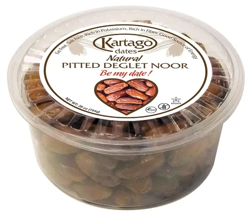 Miniatura 7 de Dátiles sin hueso, totalmente naturales, sin grasa, Deglet Noor Pitted Tunecian Dates, de Kartago - 7.05 onzas