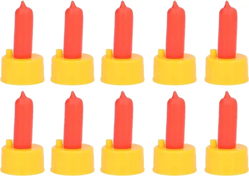 Miniatura 8 de 10 Uds. Leche de cordero Beber pezón de alimentación de enfermería de ovejas para biberones de animales huérfanos rojo