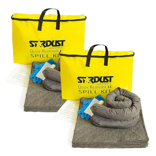 Miniatura 10 de Stardust Spill Products Kit universal para derrames – Solución compatible con OSHA para vehículos, uso industrial y de restaurantes, productos
