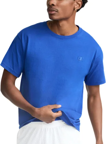 Miniatura 30 de Champion Men's Classic Short Sleeve T-Shirt, Standard Fit, Midweight 100% Cotton, Available in Regular and Big & Tall Blanco brillante