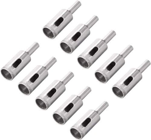 Miniatura 10 de uxcell Brocas de diamante de 0.157 in, sierras de agujero para azulejos de vidrio, porcelana, mármol, botellas de cerámica, ollas de ladrillo