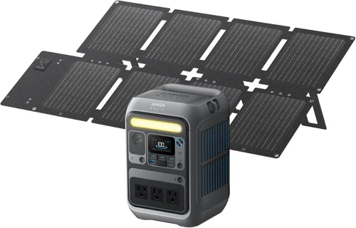 Miniatura 9 de Anker Estación de energía portátil SOLIX C300, batería LiFePO4 de 288 Wh, generador solar de 300 W (pico de 600 W), carga rápida bidireccional