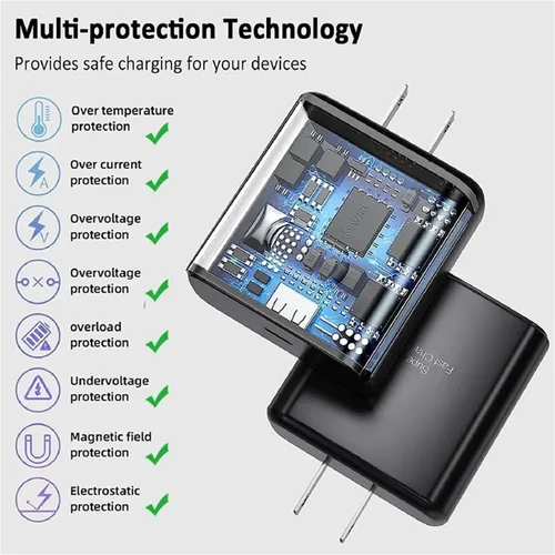 Miniatura 3 de Cargador de pared de carga súper rápida de 65 W, compatible con Samsung Galaxy Z Fold7 Fold6 Fold5 Flip7 Flip6 S24 S25 Ultra Note20 Ultra iPhone17