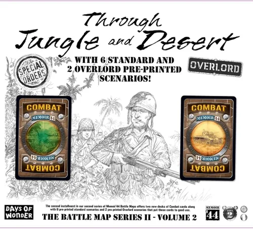 Memoir '44 Through Jungle and Desert Board Game EXPANSION – ¡Nuevas batallas esperan en Birmania y el norte de África! Juego de estrategia para