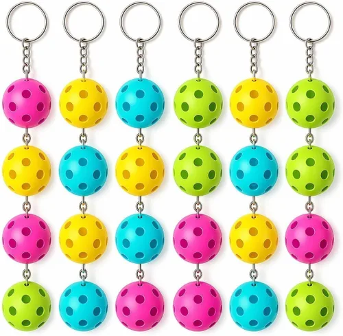 Miniatura 10 de Juego de llaveros de pickleball 8/16/24/48 - Regalos únicos divertidos para mujeres, hombres y amantes - Accesorios de equipo a granel