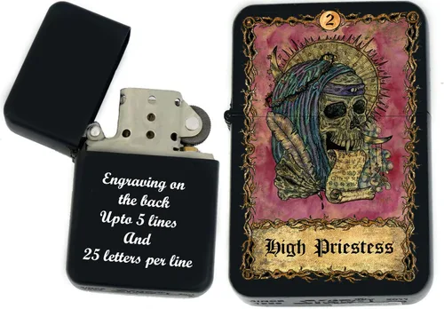 Miniatura 26 de Tarjeta de tarot personalizada, mazo de tarot de huesos eternos mayores, tarjetas coloridas, regalos coleccionables únicos, encendedores a prueba