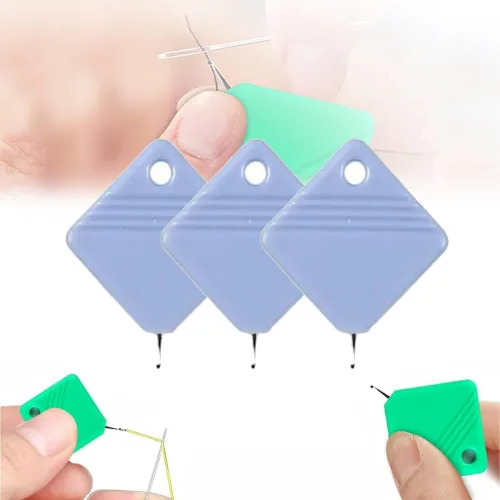 Miniatura 8 de Enhebrador automático de agujas, enhebrador de agujas para máquina de coser, enhebrador de agujas de bricolaje para manualidades de costura, se Azul