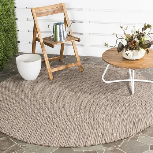 Miniatura 18 de SAFAVIEH Alfombra Lavable para Exteriores Colección Courtyard - Pasillo de 2'3" x 6'7", Azul Marino y Gris, No Desprende Pelusa y Fácil Limpieza