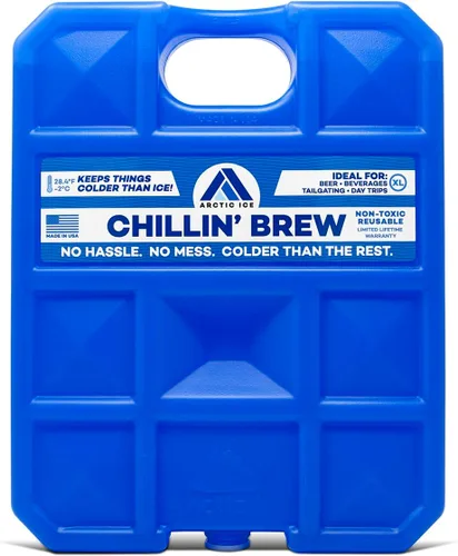 Miniatura 7 de Arctic Ice Chillin' Brew Series Long Lasting Reusable Ice Pack - Freezes at 28° Fahrenheit - Designed to Keep Beverages Colder Than Ice