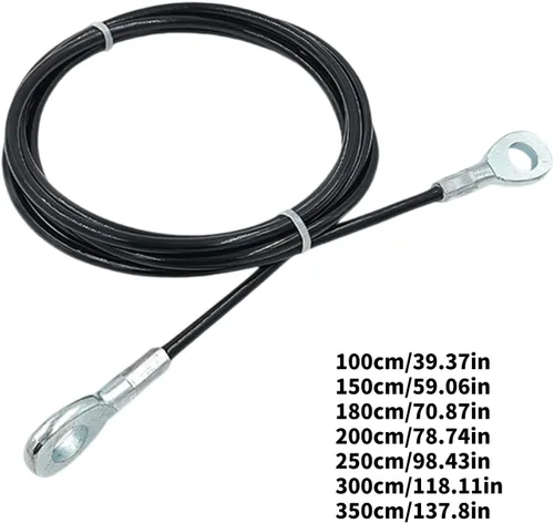 Miniatura 3 de Fitness Gym Replacement Cable Heavy Type Steel Wire Rope Pulley Cable for Fitness Enthusiasts and Trainers