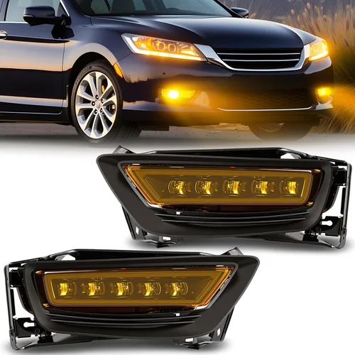Miniatura 16 de Fog Lights Compatible With 2013 2014 2015 Ford Explorer Front Bumper Driving Lamp Assembly Clear Lens