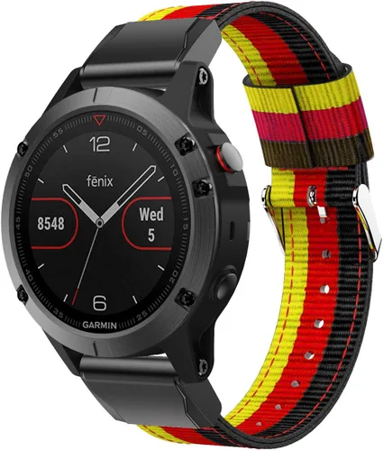 Miniatura 8 de Correa deportiva de nailon de ajuste rápido compatible con Garmin Fenix 5/Fenix 5 Plus/Forerunner 935/Approach S60/Quatix 5 Smartwatch