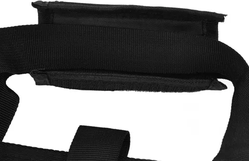 Miniatura 9 de Bolsa de almacenamiento de mesa plegable portátil con capa intermedia de esponja - Funda de transporte multifuncional al aire libre negra de tela