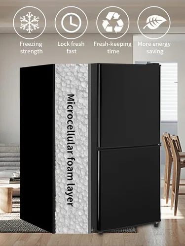 Miniatura 5 de KRIB BLING Refrigerador con congelador en la parte inferior de 4.0 pies cúbicos para nevera, termostato ajustable de 7 niveles para dormitorio, bar