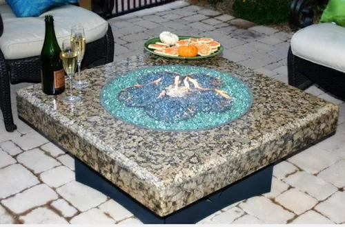 Miniatura 4 de Hiland Pantalla de viento redonda de vidrio templado de 22 pulgadas para mesa de hoguera, protector de viento de vidrio, 6 pulgadas de altura