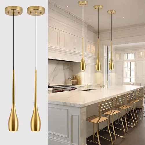 Miniatura 10 de Lámpara colgante negra para isla de cocina, accesorios de lámparas colgantes LED regulables, pequeña lámpara colgante industrial moderna para sobre