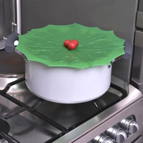 Miniatura 5 de Charles Viancin - Tapa de silicona Holly para almacenamiento de alimentos y cocinar - 9 pulgadas/9.1 in - Sellado hermético en cualquier superficie