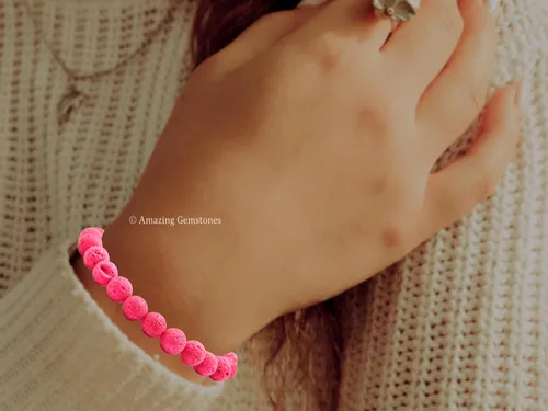 Miniatura 134 de Amazing Gemstone Pulsera de cristal para mujeres y hombres, pulsera de cristal curativo de protección, pulsera elástica con cuentas de piedras